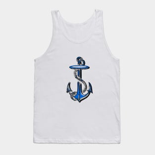 Blue Anchor Tank Top